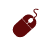 burgundy mouse icon