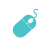 mouse icon teal